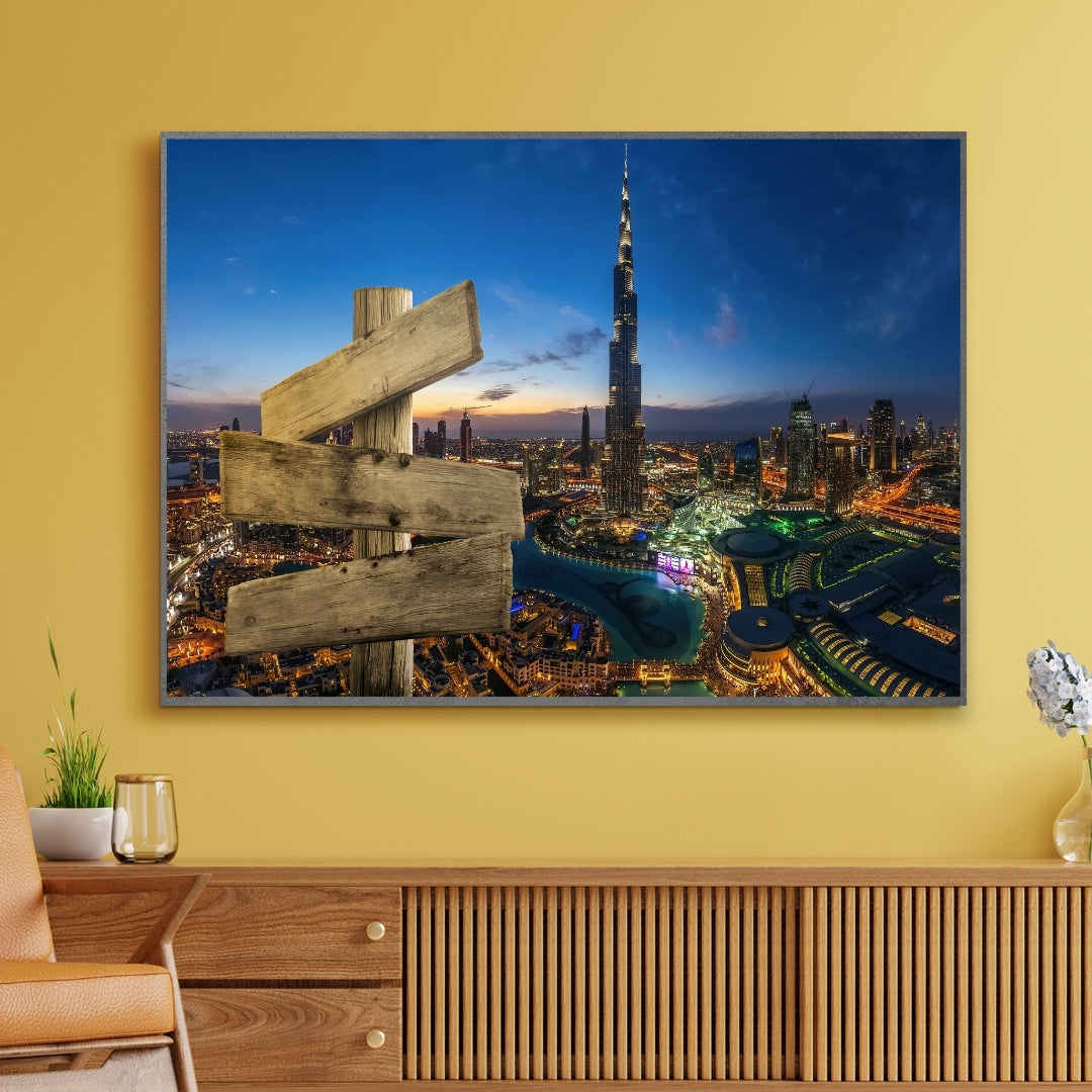 AFFICHE PERSONNALISÉE PRÉNOM DUBAI