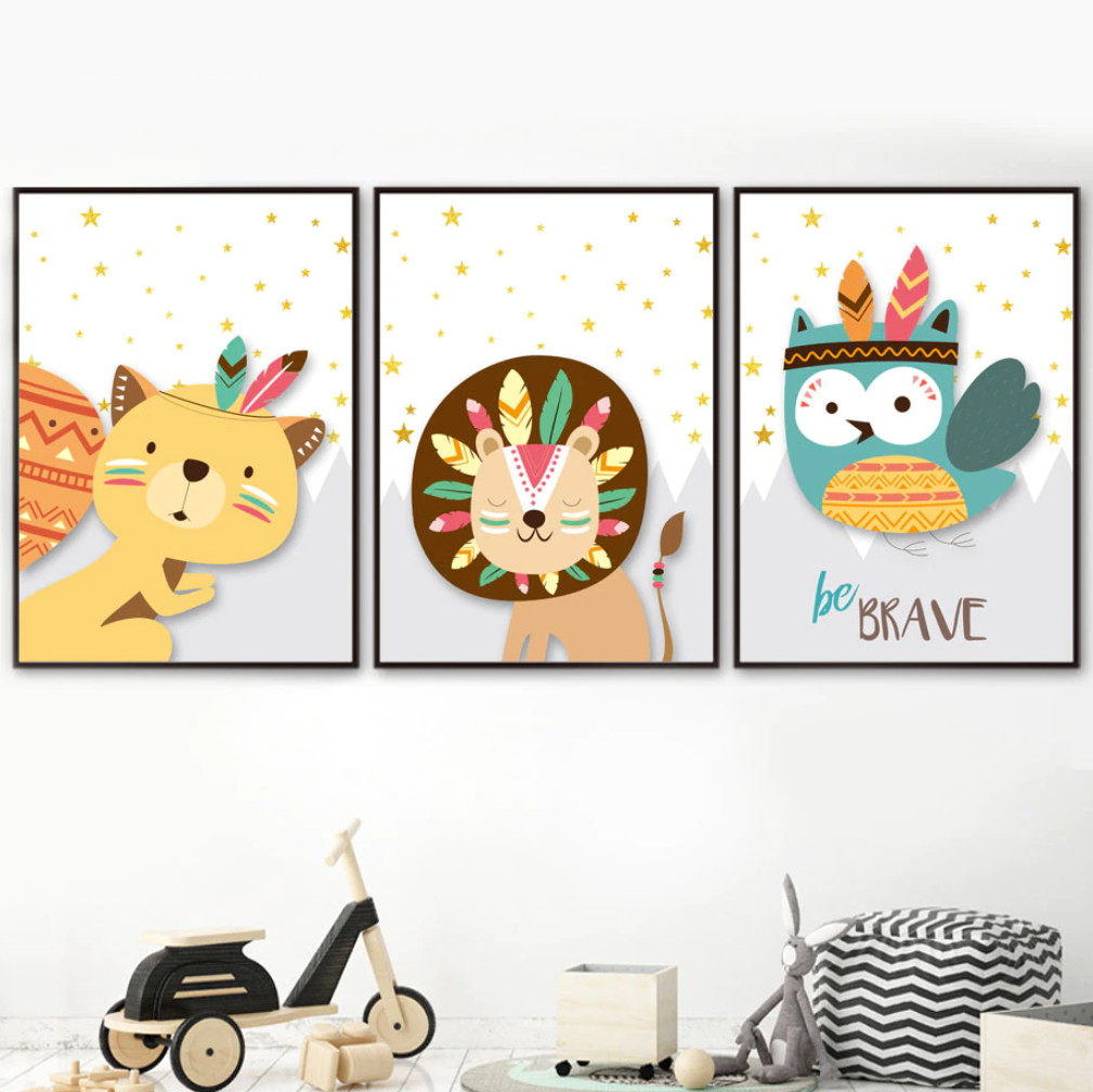 affiches enfant animaux