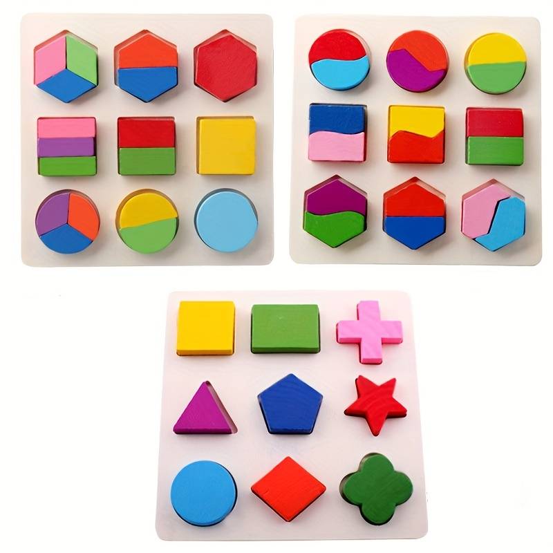 Jouet de Puzzle 3D - Formes Géométriques