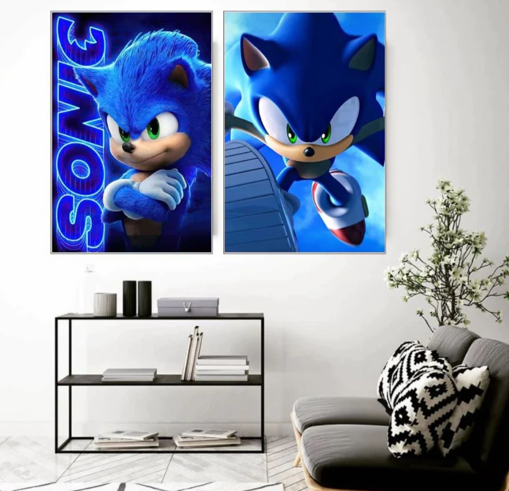 Libérez la vitesse du style avec les posters Sonic : Améliorez votre espace avec des posters Sonic qui attirent le regard