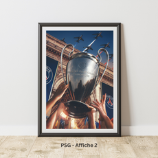 Poster PSG – Victoire Ligue des Champions 2025