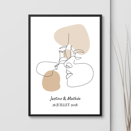 Affiche Couple Minimaliste