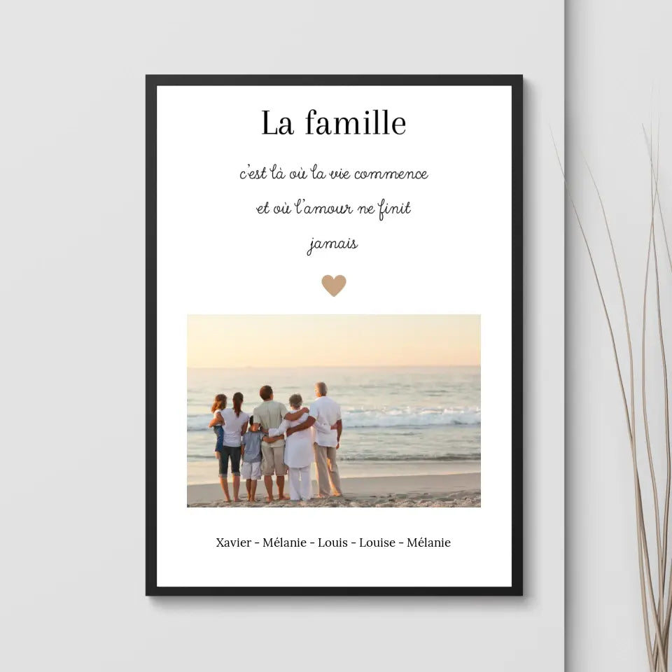 Affiche Personnalisée Famille