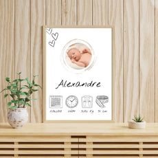 Affiche Personnalisée Bébé