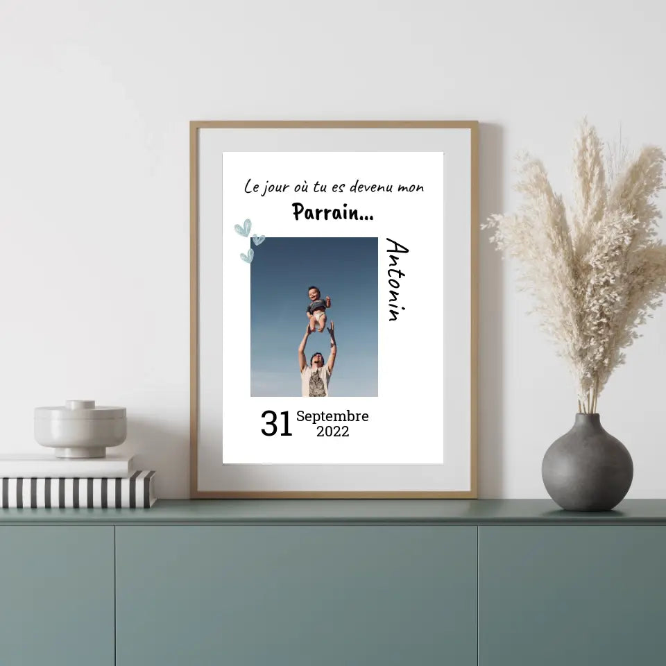 cadeau parrain affiche