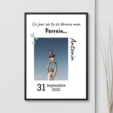 cadeau parrain affiche