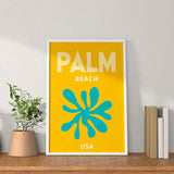 affiche style rétro palm beach