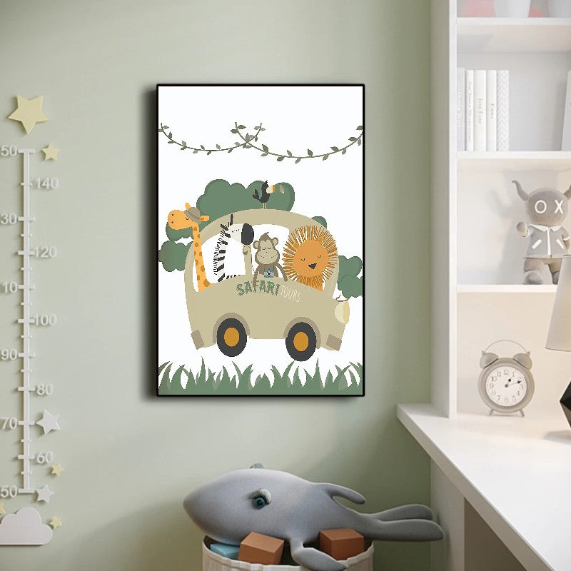 affiche animaux jungle enfant