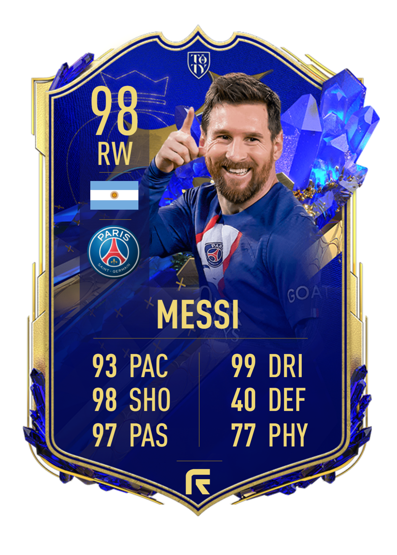 carte fut messi