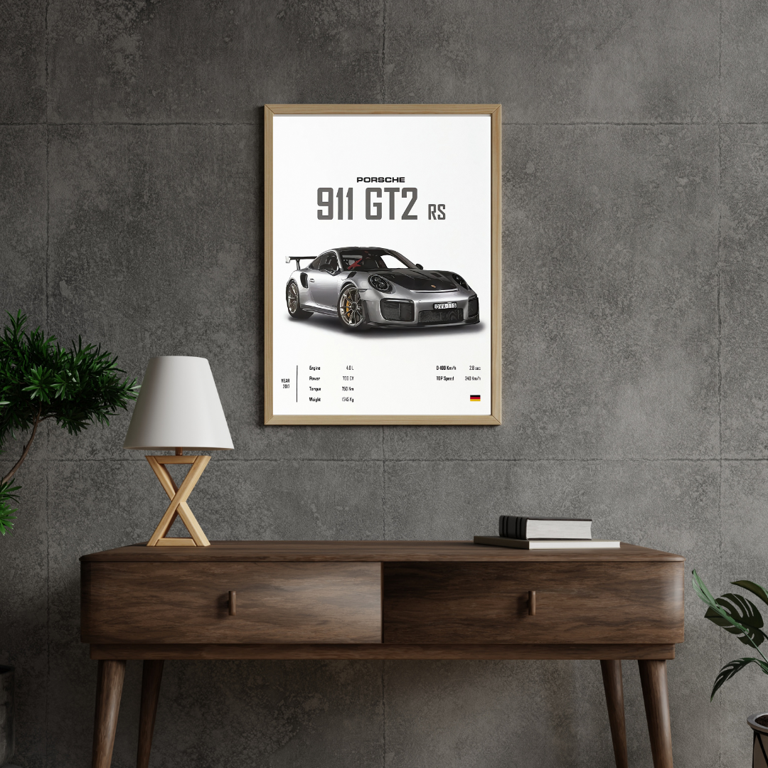 affiche 911 GT2 RS 