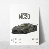 affiche voitures de sport MC20