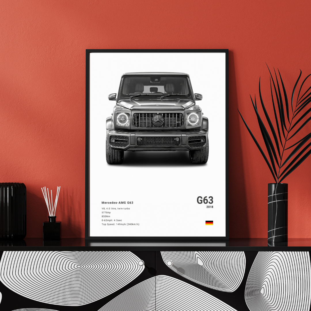 affiche voiture de sport G63