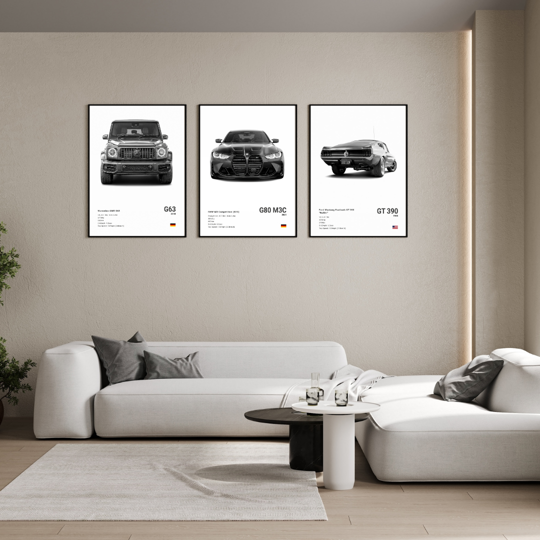 affiches voiture de sport