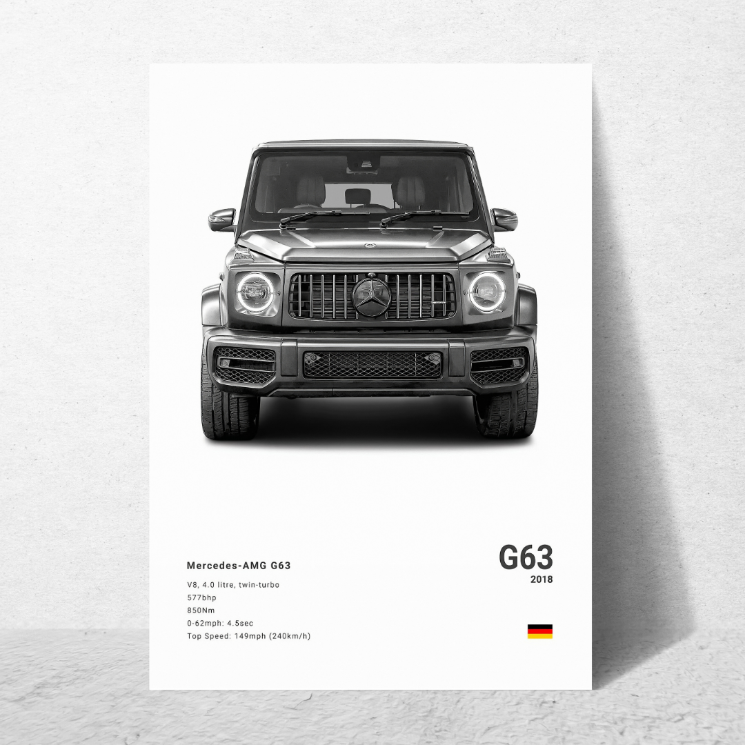 affiche voiture de sport G63