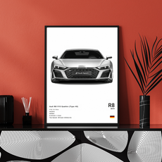 affiche voiture de sport R8