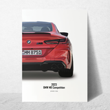 affiche bmw M8 Competition