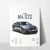 affiche bmw M4 GTS