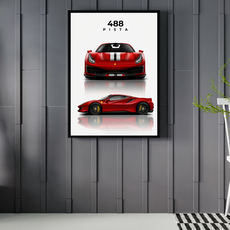 affiche ferrari 488