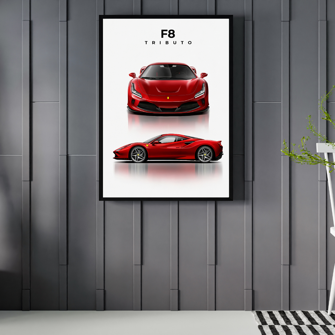 affiche ferrari F8