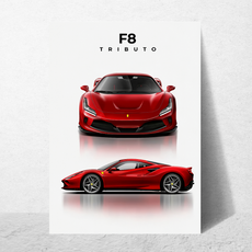 affiche ferrari F8