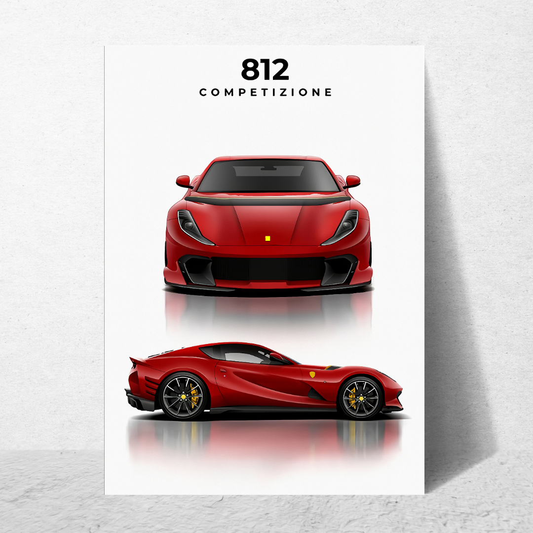 affiche ferrari 812