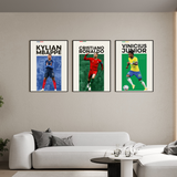 affiches footballeurs emblématiques