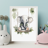 affiche bébé éléphant