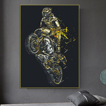 Moto jaune 2