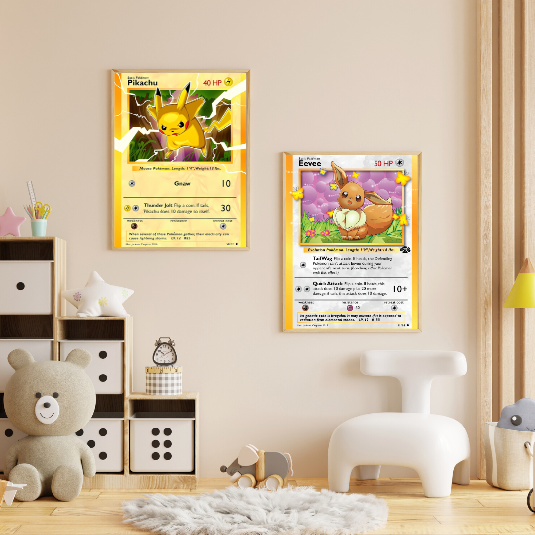 affiches cartes pokémon