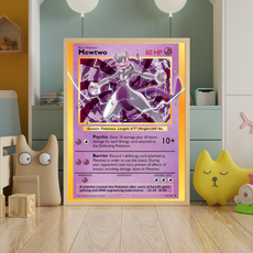 affiche carte mewtwo