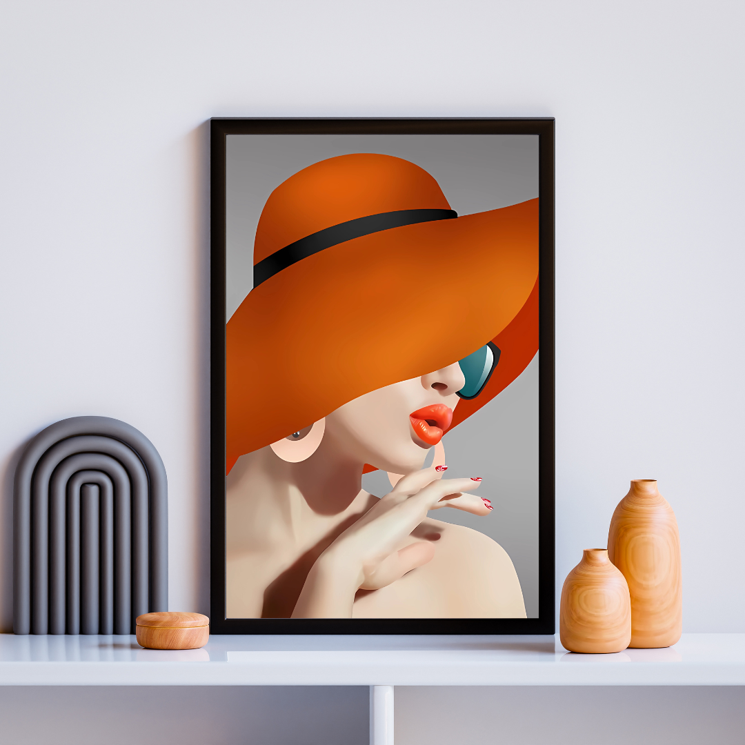 affiche glamour orange