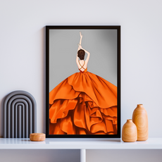 affiche glamour orange