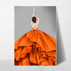 affiche glamour orange