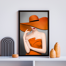 affiche glamour orange