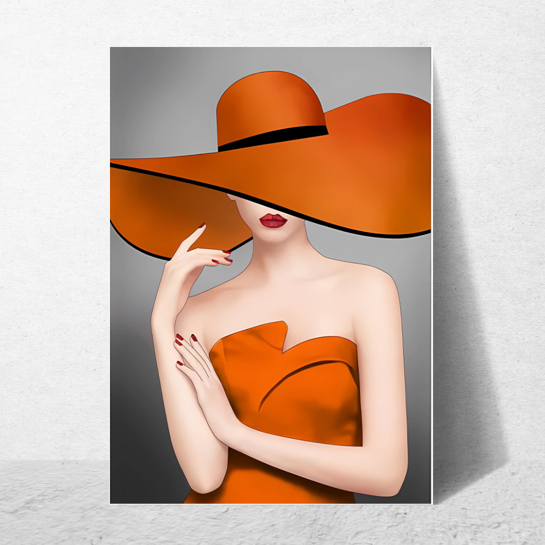 affiche glamour orange