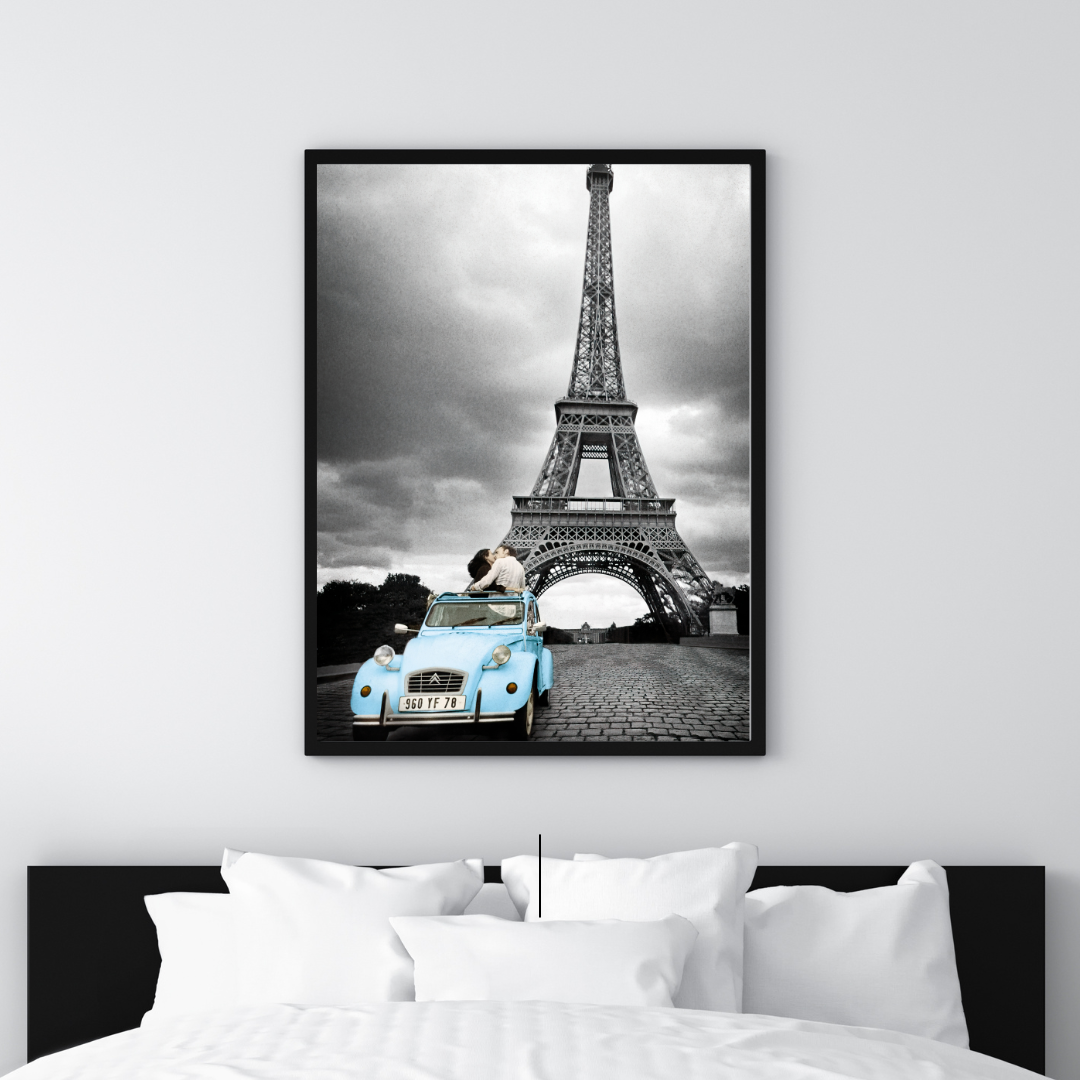 affiche paris et deux chevaux 