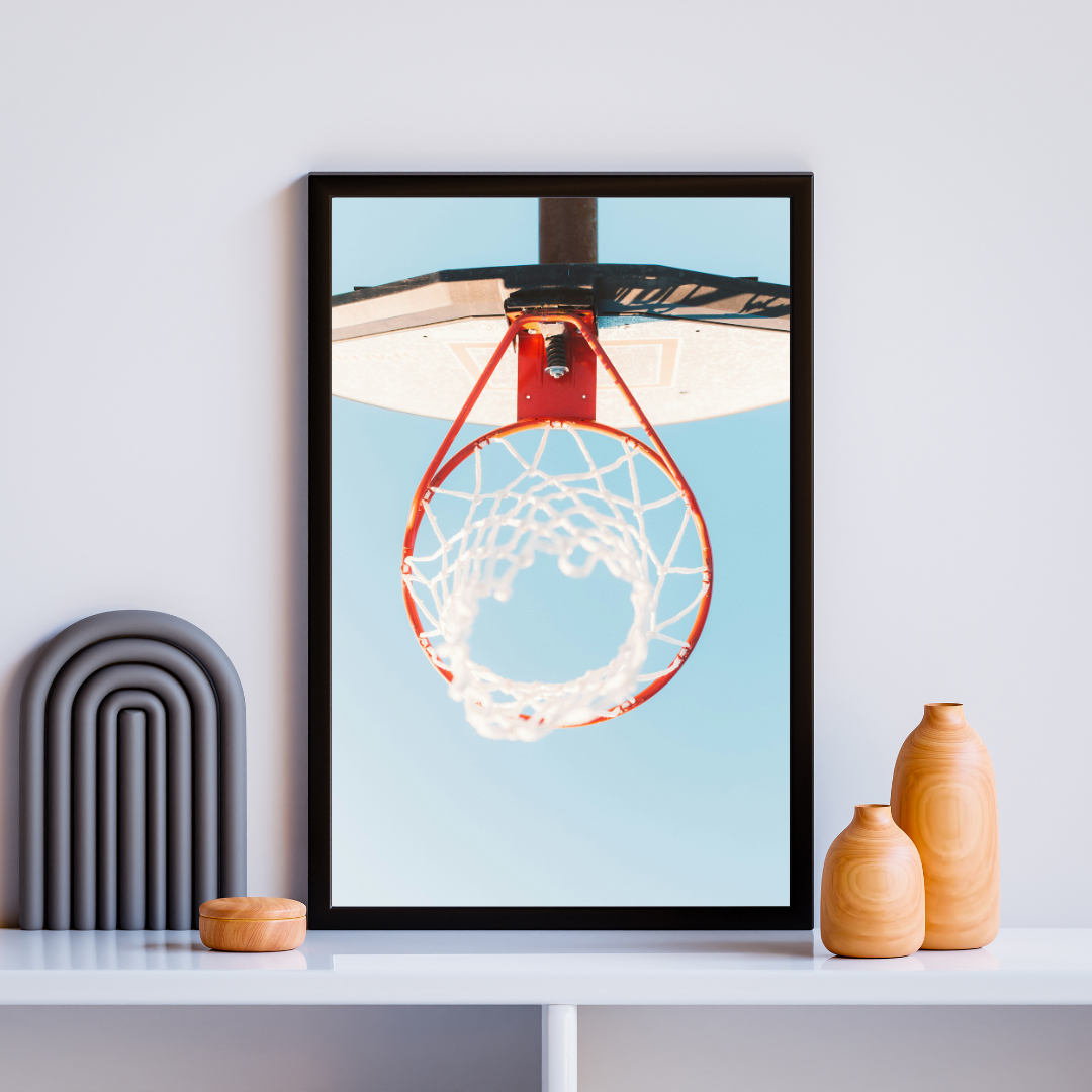 affiche panier basket ball summer