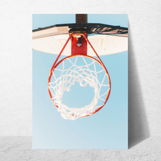 affiche panier basket ball summer