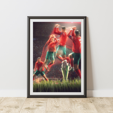 Poster Portugal et Ronaldo – Victoire Ligue des Nations 2025