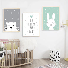 affiches enfant be happy my baby