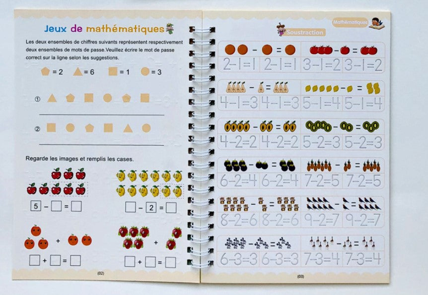 cahier d'apprentissage enfant