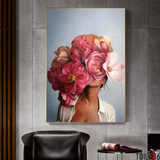 Affiches Abstraites Femme et Fleurs
