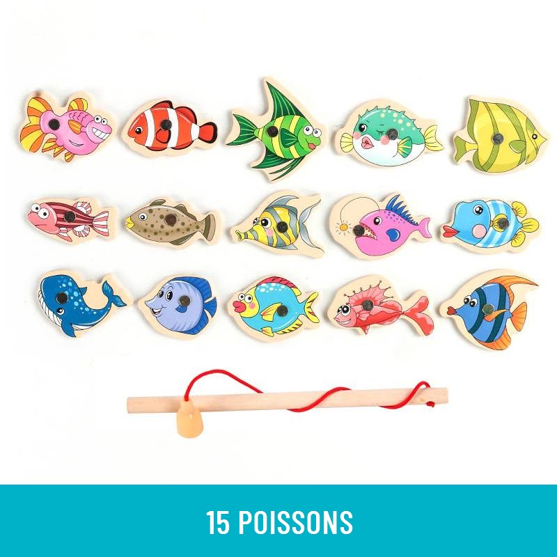 Jouets Magnétiques de Pêche Montessori