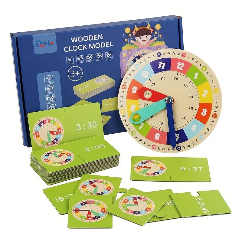 Jeu de Cartes Montessori - Apprendre l'Heure