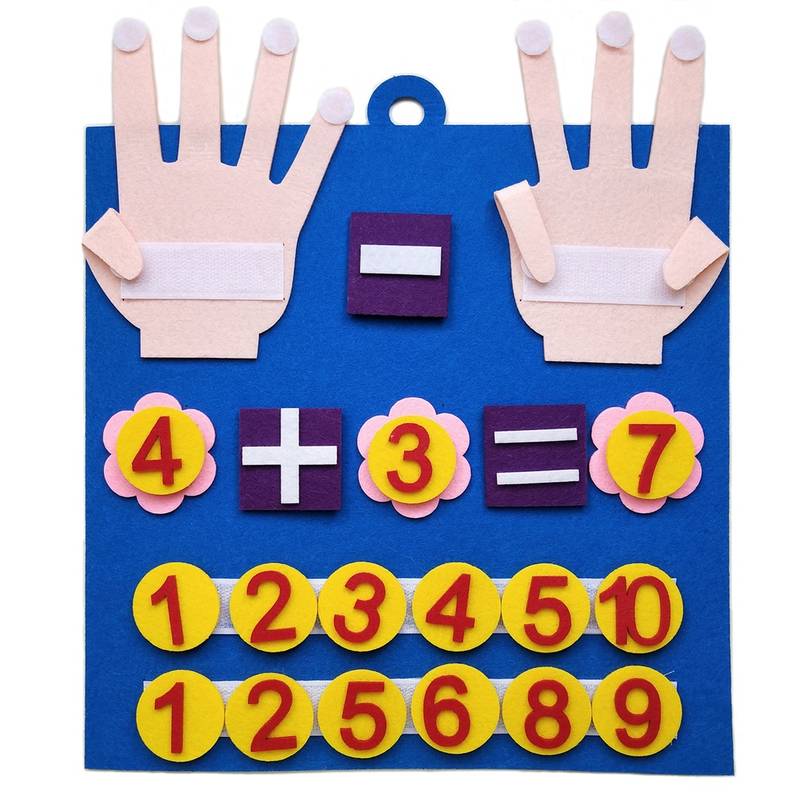 Jeu Éducatif de Chiffres en Feutrine pour Enfants