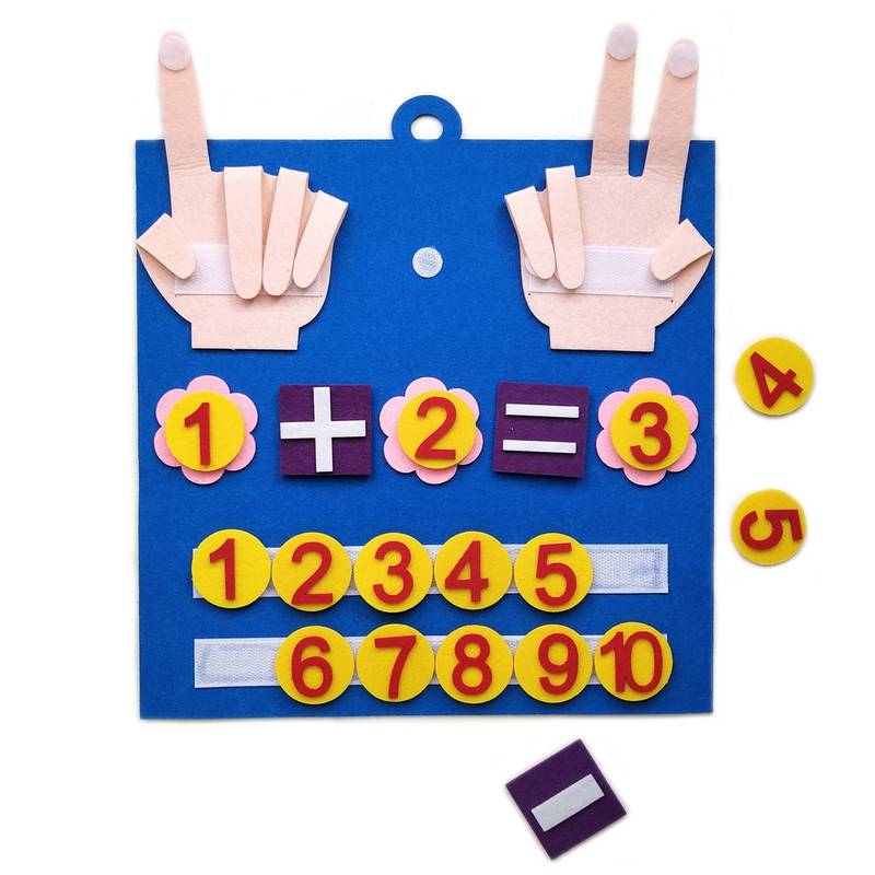 Jeu Éducatif de Chiffres en Feutrine pour Enfants