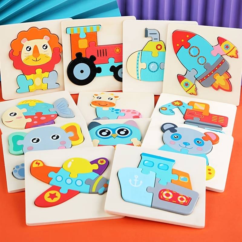 Puzzles 3D Colorés pour Enfants