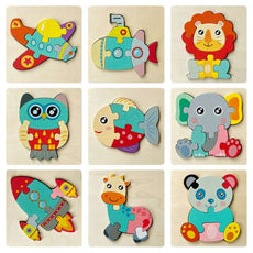 Puzzles 3D Colorés pour Enfants