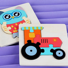 Puzzles 3D Colorés pour Enfants