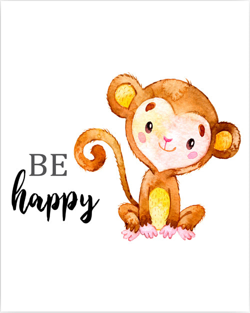 affiches enfant animaux singe